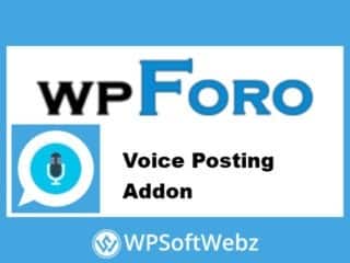 wpForo Voice Posting Addon