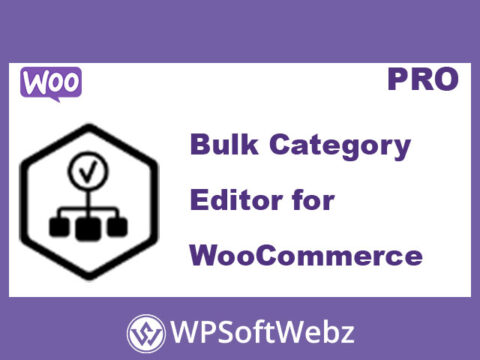 Bulk Category Editor for WooCommerce