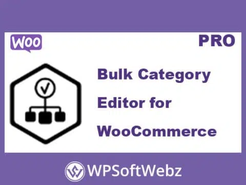Bulk Category Editor for WooCommerce