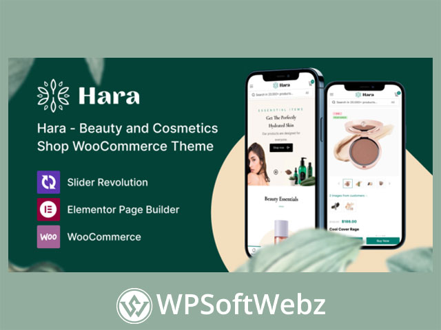 Hara - Beauty and Cosmetics Shop WooCommerce Theme