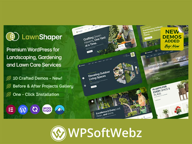 Lawnshaper - Gardening & Landscaping WordPress Theme