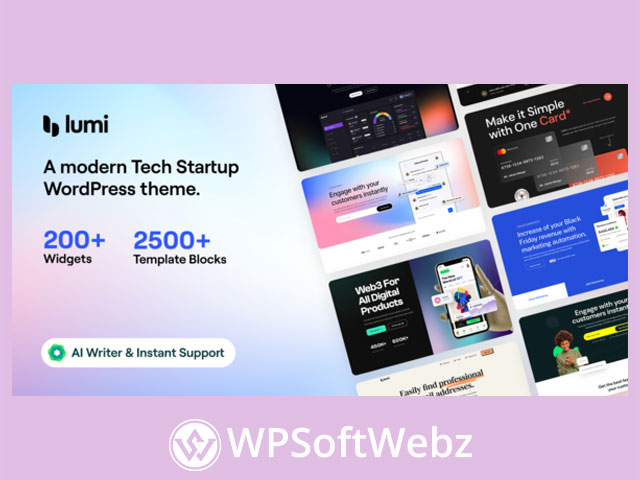 Lumi - Tech Startup WordPress Theme