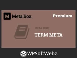 Meta Box - MB Term Meta Extension