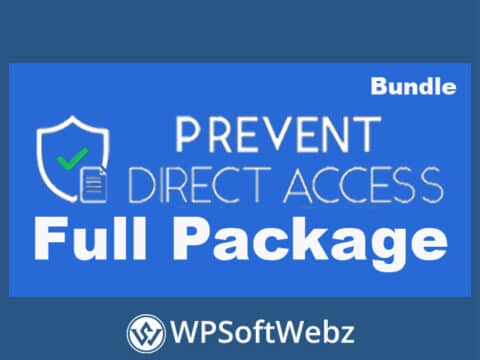 Prevent Direct Access Full Package - All PDA Gold Extensions