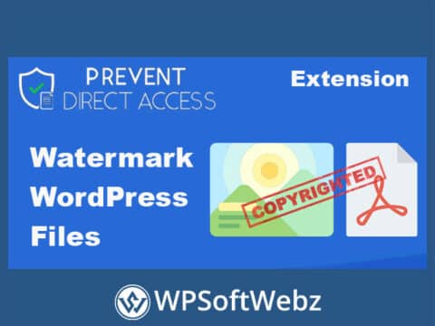 PDA Gold Watermark WordPress Files Extension