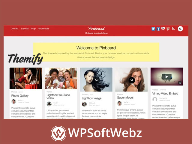 Themify Pinboard WordPress Theme Premium