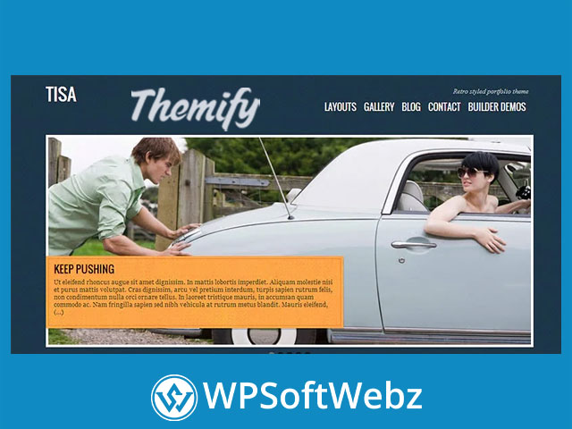 Themify Tisa WordPress Portfolio Theme