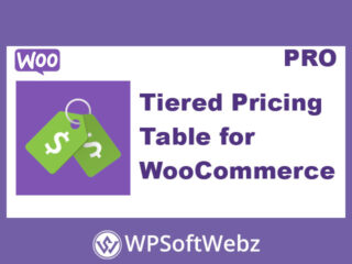 Tiered Pricing Table for WooCommerce