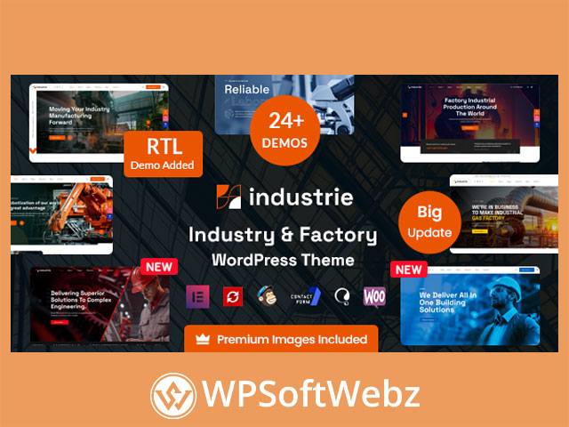 Industrie – Factory & Industry WordPress Theme