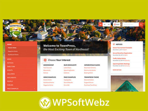 TownPress - Municipality & Town Government WordPress Theme