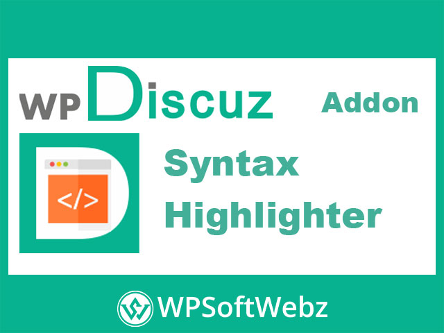 wpDiscuz – Syntax Highlighter Addon