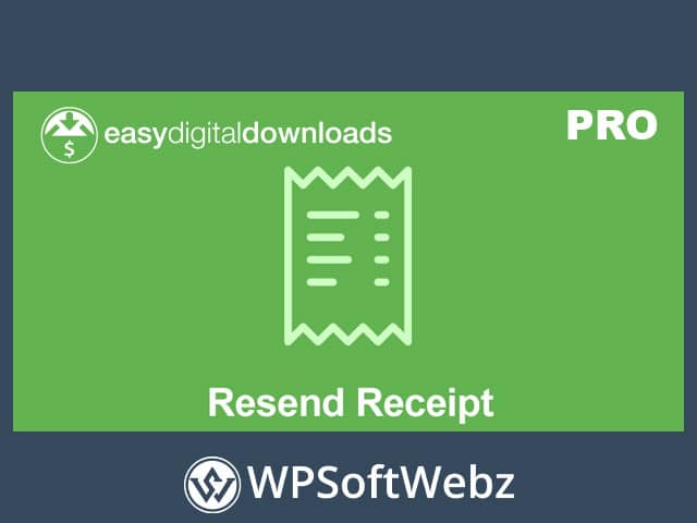 Easy Digital Downloads Resend Receipt Extension