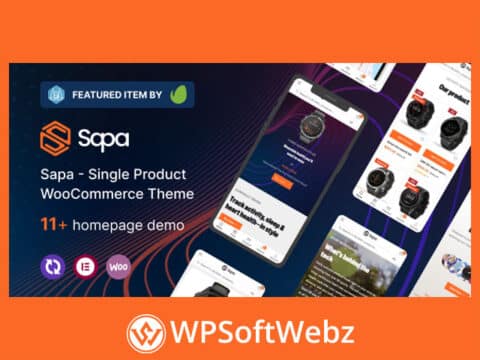 Sapa - Product Landing Page WooCommerce Theme