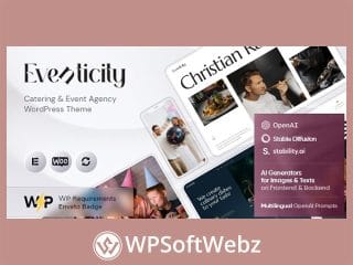 Eventicity - Catering & Meeting Conference WordPress Theme