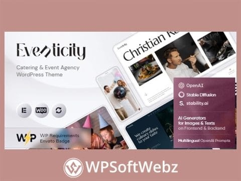 Eventicity - Catering & Meeting Conference WordPress Theme