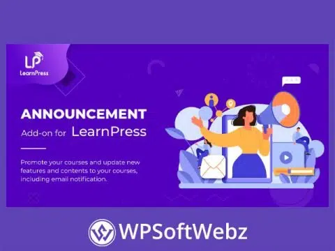 Announcement Add-on for LearnPress