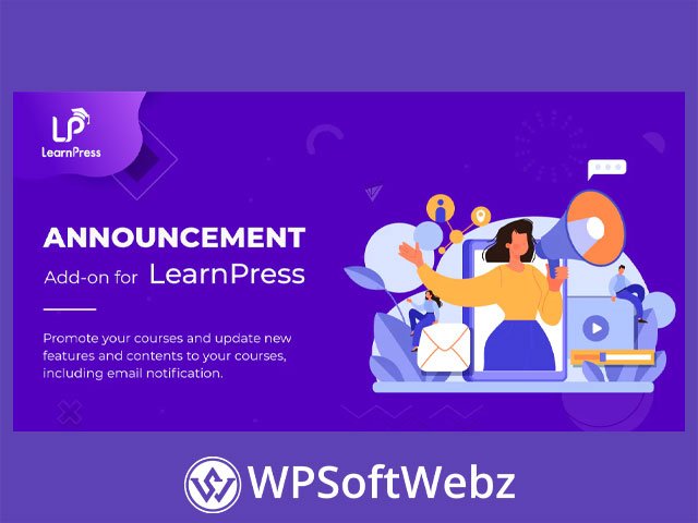 Announcement Add-on for LearnPress