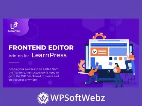 Frontend Editor Add-on for LearnPress