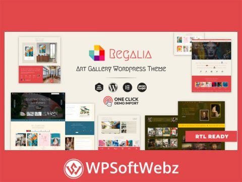 Regalia - Artist Portfolio, Art Gallery Theme