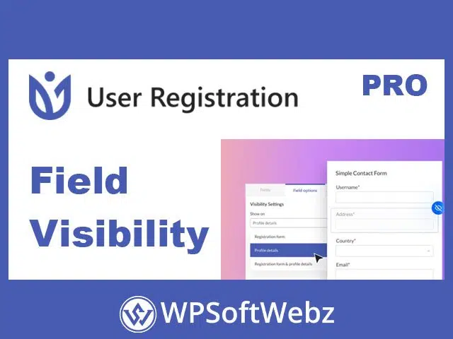 User Registration Field Visibility Add-On