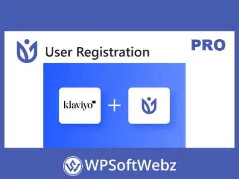 User Registration Klaviyo Addon