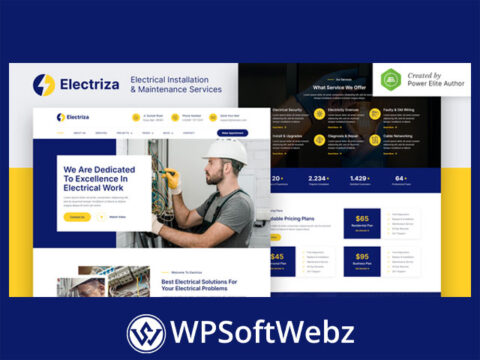 Electriza – Electrical Installation & Maintenance Services Elementor Template Kit
