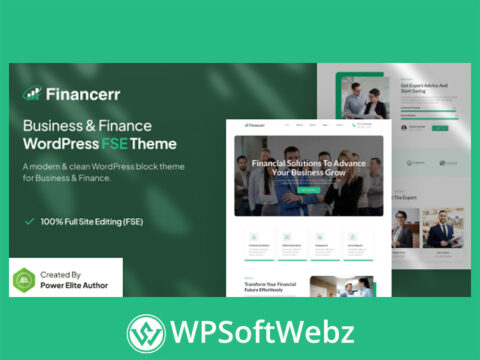 Financerr – Business & Finance FSE WordPress Theme