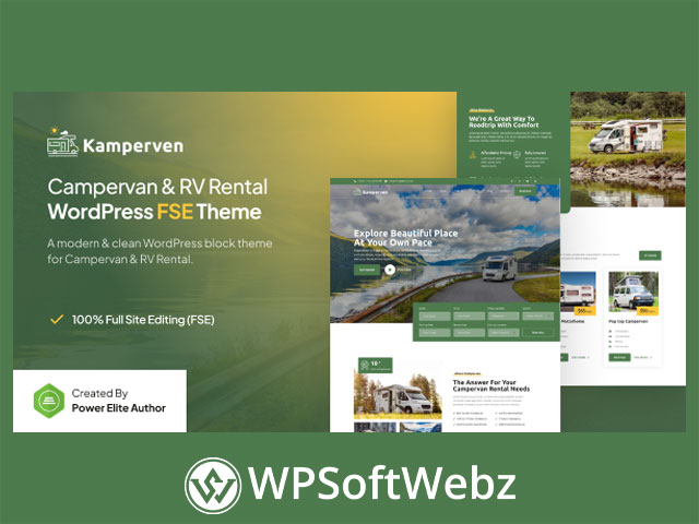 Kamperven – Campervan & RV Rental FSE WordPress Theme