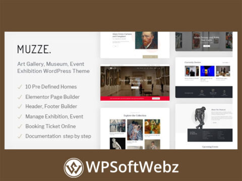 Muzze - Museum Art Gallery Exhibition WordPress Theme