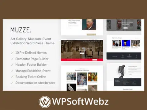 Muzze - Museum Art Gallery Exhibition WordPress Theme