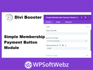 Simple Membership Payment Button Module