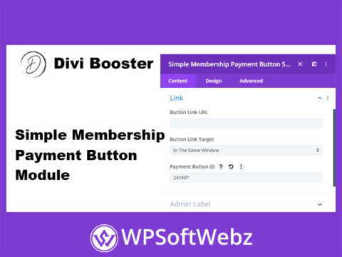Simple Membership Payment Button Module