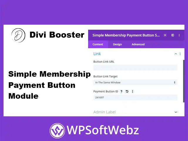 Simple Membership Payment Button Module
