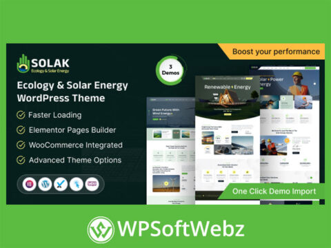 Solak - Ecology & Solar Energy WordPress Theme