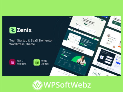 Zenix - Tech Startup & SaaS Elementor WordPress Theme