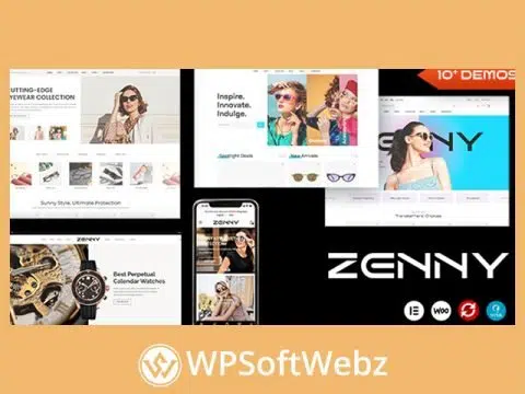 Zenny - Jewelry, Watches & Glasses Elementor WooCommerce WordPress Theme