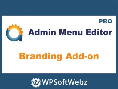 Admin Menu Editor Branding Add-on for WordPress