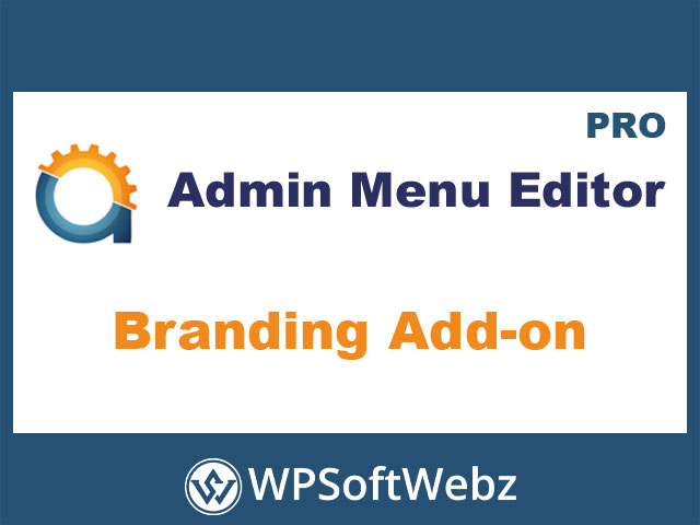 Admin Menu Editor Branding Add-on for WordPress