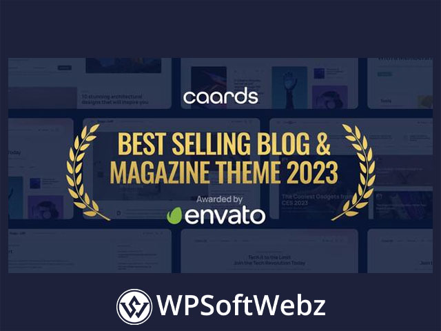 Caards - Modern Blog & Magazine WordPress Theme with Dark Mode
