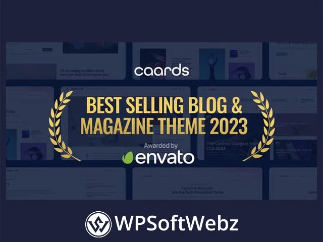 Caards - Modern Blog & Magazine WordPress Theme with Dark Mode