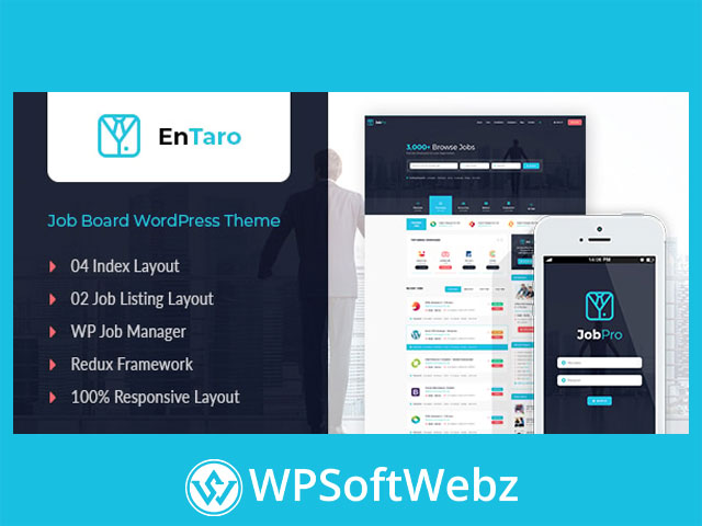 Entaro – Job Portal WordPress Theme