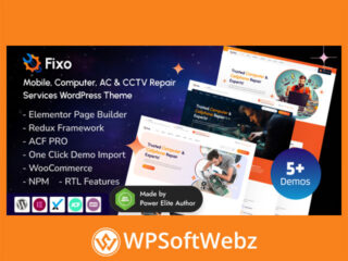 Fixo - Mobile & Computer Repair Services Elementor WordPress Theme