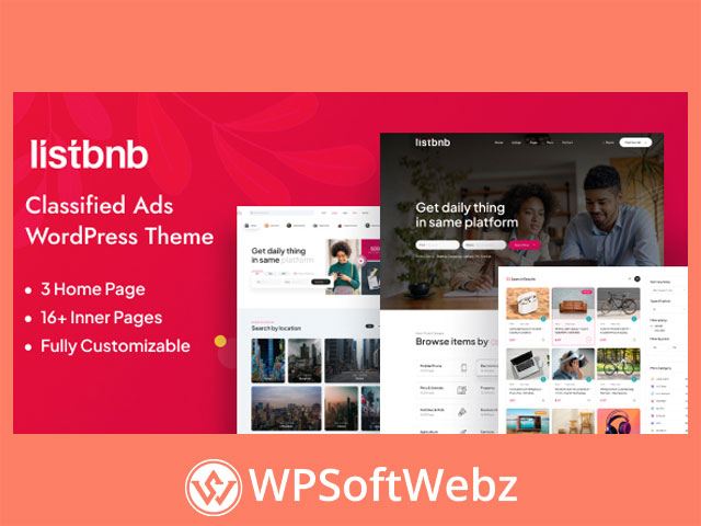 Listbnb - Classified Ads WordPress Theme