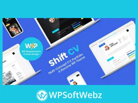 ShiftCV - Blog \ Resume \ Portfolio WordPress Theme