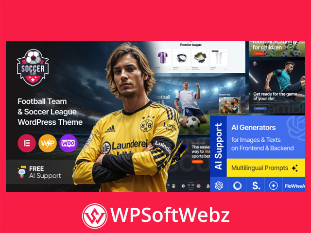 SoccerClub - Football Team & Soccer League WordPress Theme
