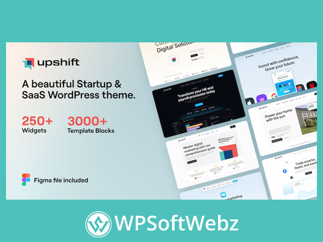 Upshift – Startup & SaaS WordPress Theme