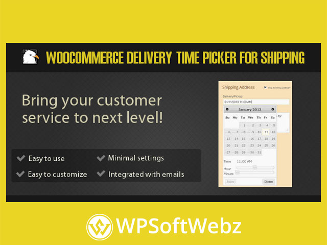 WooCommerce Delivery Time Picker for Shipping Plugin