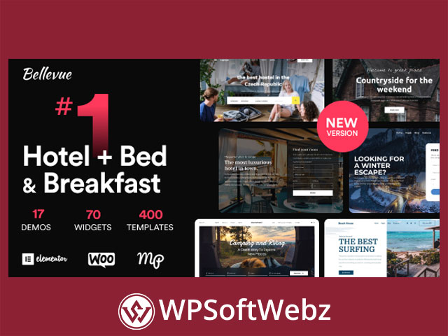 Bellevue Hotel + Bed and Breakfast Booking Calendar Theme