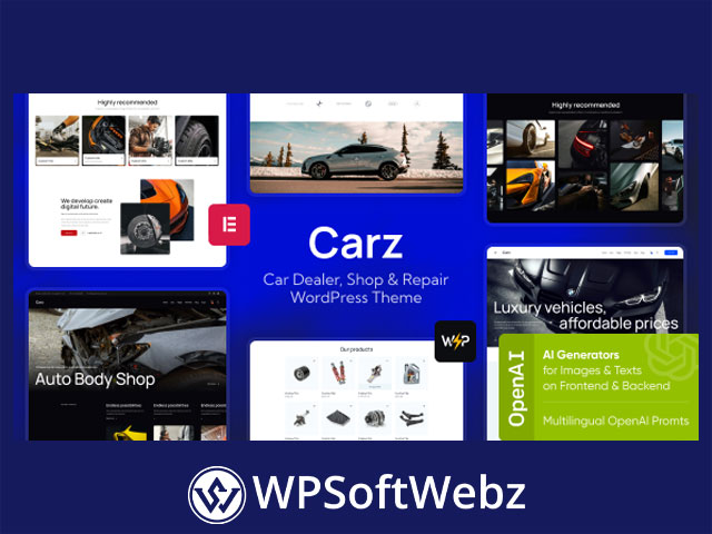 Carz - Car Dealer, Shop & Repair WordPress Theme