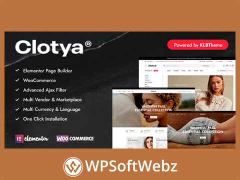 Clotya - Fashion Store eCommerce Theme